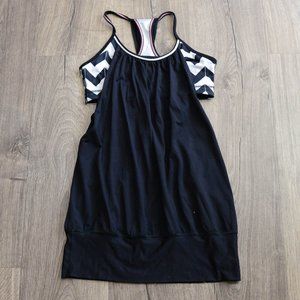 Lululemon No Limits Tank 4 Black White Arrow Chevron workout athleisure